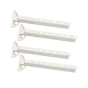 Set van 4x stuks inklapbare kledinghaak voor 7 kledinghangers 31 cm