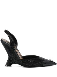 Philipp Plein Decollete 105mm crystal-embellished pumps - Noir