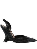 Philipp Plein Decollete 105mm crystal-embellished pumps - Noir - thumbnail