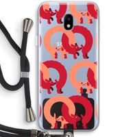 Dogs: Samsung Galaxy J3 (2017) Transparant Hoesje met koord
