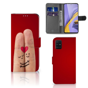 Samsung Galaxy A51 Wallet Case met Pasjes Liefde - Origineel Romantisch Cadeau