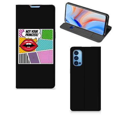 OPPO Reno4 Pro 5G Hippe | Standcase | Popart Princess OPPO Reno4 Pro 5G Hippe | Standcase | Popart Princess