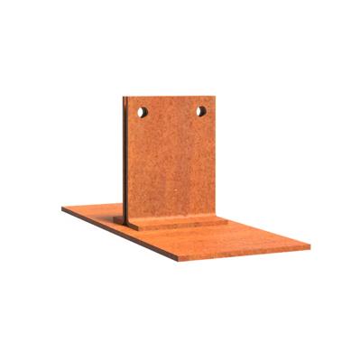 Opzet dakvoet 200 x 80 x 83 mm cortenstaal