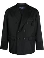 Comme des Garçons Homme blazer croisé à empiècements - Noir - thumbnail