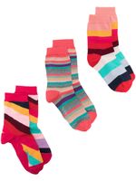 Paul Smith paires de chaussettes à motif Swirl (lot de trois) - Rose