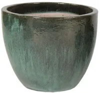 Mcollections Bloempot Egg Geglazuurd - Ø60 × H52 cm - Mosgroen