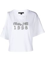 Maje t-shirt Maje 1998 en coton - Blanc - thumbnail