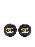 CHANEL Pre-Owned boucles d'oreilles pendantes CC (1984/1990)