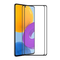Voor Samsung Galaxy M52 5G 2 Stks Enkay Hat-Prince Full Lijm Gehard Glas 6D volledige dekking Anti-Krasbeschermer