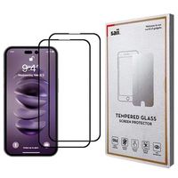 Saii 3D Premium iPhone 14 Pro Gehard Glas Screenprotector - 2 St. - thumbnail