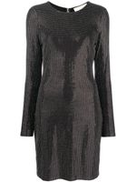 Michael Michael Kors crystal-embellished long-sleeve minidress - Noir - thumbnail