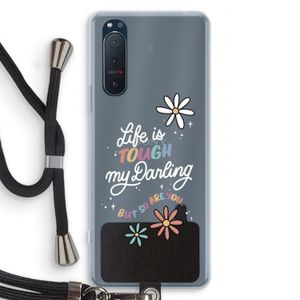 Tough Life: Sony Xperia 5 II Transparant Hoesje met koord