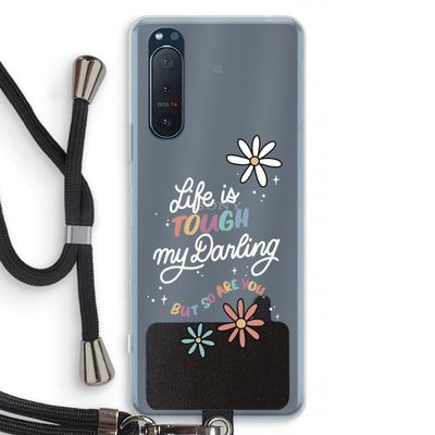 Tough Life: Sony Xperia 5 II Transparant Hoesje met koord