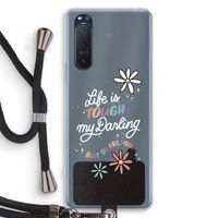 Tough Life: Sony Xperia 5 II Transparant Hoesje met koord