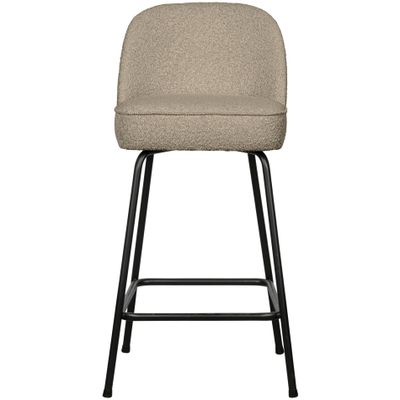BePureHome Vogue barkruk H65 bouclé beige