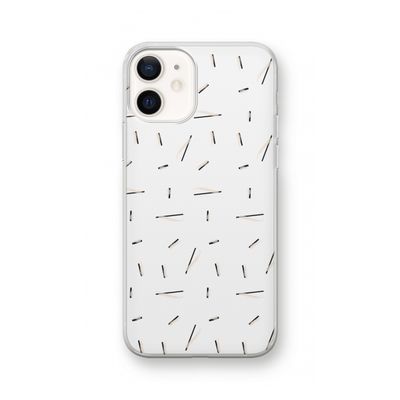 Hipster stripes: iPhone 12 Transparant Hoesje