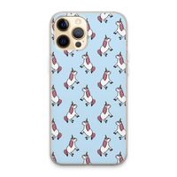 Eenhoorns overal: iPhone 13 Pro Max Transparant Hoesje