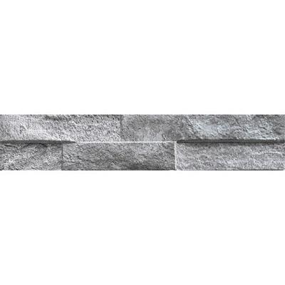 Keradom Rock 075KROGREY Wandtegel 075X385 Grey 8-12mm Mat