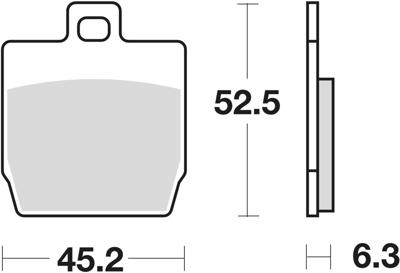 TRW remblokken "mcb 701 brake pad mcb 701 organic standard