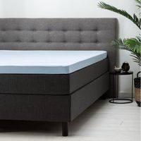 Topper Hoeslaken Katoen - Blauw - 180x200 cm - Blauw - Fresh and Co - Dekbed-Discounter.nl Topper Hoeslaken Katoen - Blauw - 180x200 cm - Blauw - Fresh and Co - Dekbed-Discounter.nl