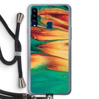 Green Inferno: Samsung Galaxy A20s Transparant Hoesje met koord Green Inferno: Samsung Galaxy A20s Transparant Hoesje met koord
