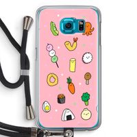 Happy bento friends: Samsung Galaxy S6 Transparant Hoesje met koord Happy bento friends: Samsung Galaxy S6 Transparant Hoesje met koord