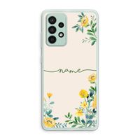 Gele bloemen: Samsung Galaxy A52s 5G Transparant Hoesje