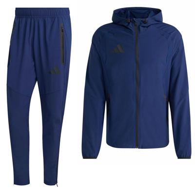 adidas Tiro Travel Windbreaker Trainingspak Donkerblauw Zwart