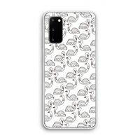 Zwanen: Samsung Galaxy S20 Transparant Hoesje