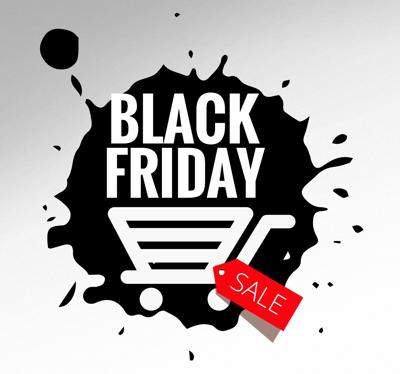 Muursticker Black Friday Splash