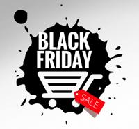 Muursticker Black Friday Splash