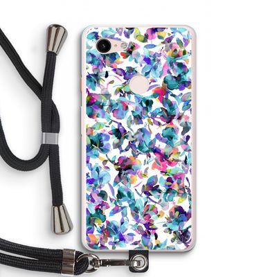 Hibiscus Flowers: Pixel 3 XL Transparant Hoesje met koord