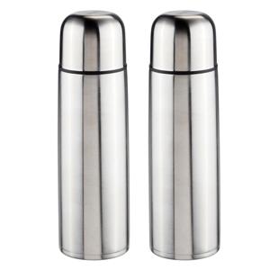 Thermosfles - 2x - 0,5 liter - 25 cm - RVS - isoleerkan - thermoskan - koffiekan/theekan