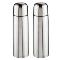 Thermosfles - 2x - 0,5 liter - 25 cm - RVS - isoleerkan - thermoskan - koffiekan/theekan