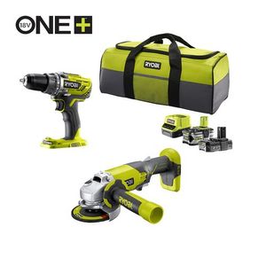 Ryobi R18DDAG-252S | ONE+ 18V Accu 2-delig Combokit | Inclusief 2 accu&apos;s en lader 5133003819