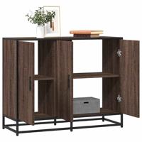 Dressoir 94x35x76 cm bewerkt hout bruin eikenkleur