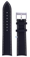 Horlogeband Hamilton H690375105 Leder Zwart 22mm