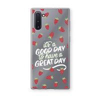 Don't forget to have a great day: Samsung Galaxy Note 10 Transparant Hoesje
