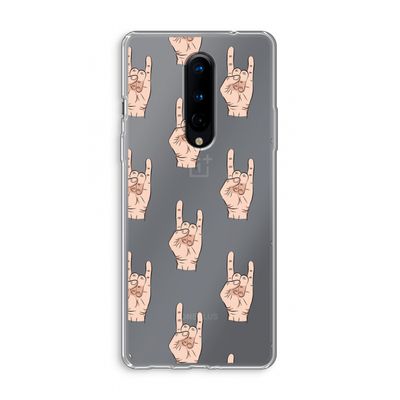 Rock: OnePlus 8 Transparant Hoesje