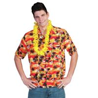 Hawaii shirt rood/oranje