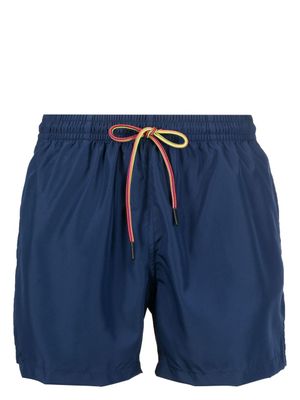 Nos Beachwear short de bain à patch logo - Bleu