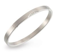 Boccia 03006-02 Armband Bangle titanium zilverkleurig 0,015 crt 62 mm - thumbnail