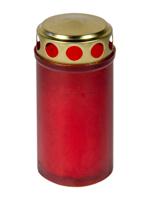 Graflicht rood met gouddeksel 12cm 120gr