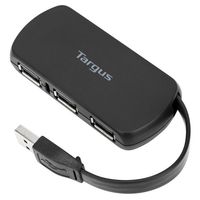 Targus USB-Hub USB 2.0-hub Zwart - thumbnail