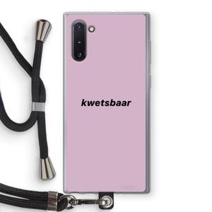 kwetsbaar: Samsung Galaxy Note 10 Transparant Hoesje met koord