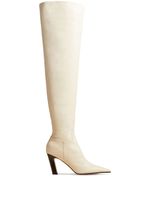 KHAITE bottes The Marfa 85 mm en cuir - Blanc