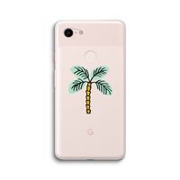 Palmboom: Google Pixel 3 XL Transparant Hoesje