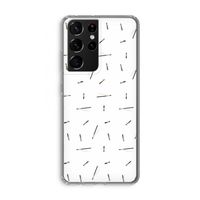 Hipster stripes: Samsung Galaxy S21 Ultra Transparant Hoesje