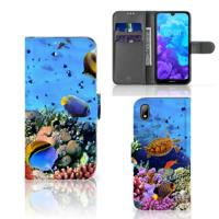 Huawei Y5 (2019) | Telefoonhoesje | Met pasjeshouder | Vissen Huawei Y5 (2019) | Telefoonhoesje | Met pasjeshouder | Vissen