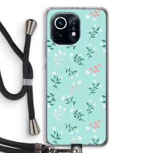 Small white flowers: Xiaomi Mi 11 Transparant Hoesje met koord
